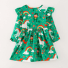 ST. Patricks Day Shamrock Play Wear Dress w/ Hair Bow