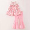 Halloween Embroidered Pink Ghost Outfit