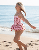 Pink Strawberry Tulle 1 pcs Swimsuit