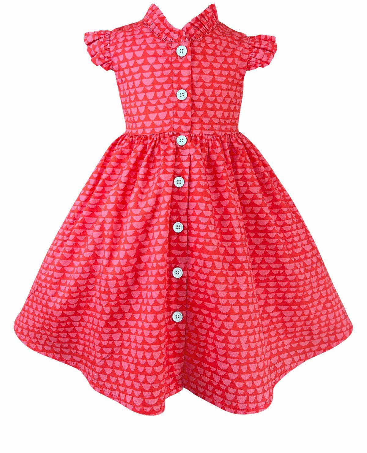vintage red polka dot dress Tea & Kitties Vintage Red Glen Park Dress 5