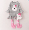 Halloween Ghost Girls Dress Socks & Purse Outfit Set
