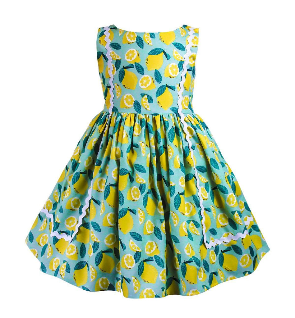 Retro Lemon Baily Dress - Little Miss Marmalade