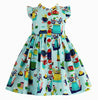 Tea & Kitties Blue Glen Park Dress - Little Miss Marmalade