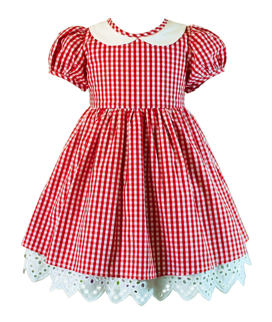 Vintage Red Gingham Lolly Dress - Little Miss Marmalade